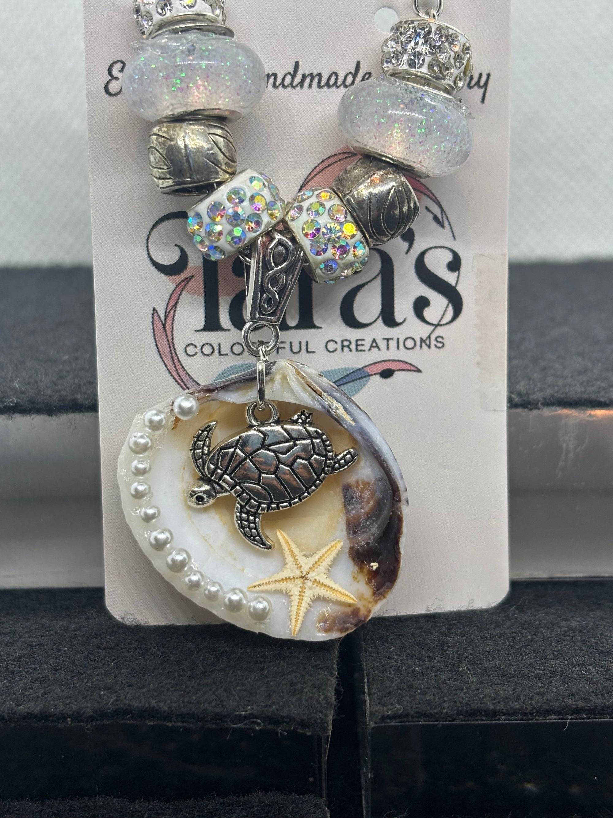 Seashell Beaded Chain Necklace