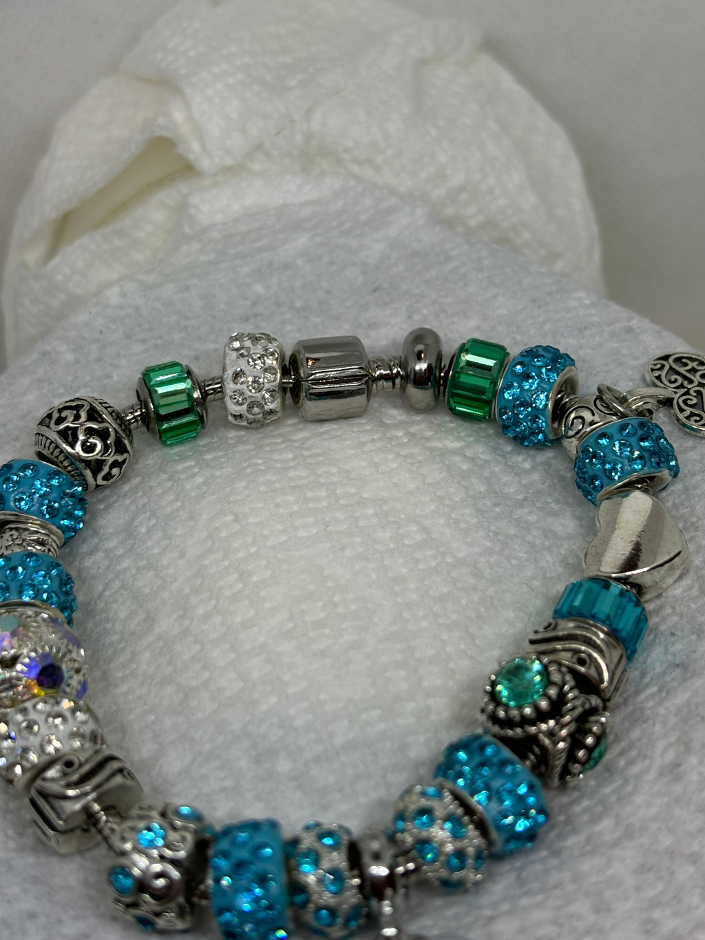 Mermaid Tail with Pearl Charm Bracelet