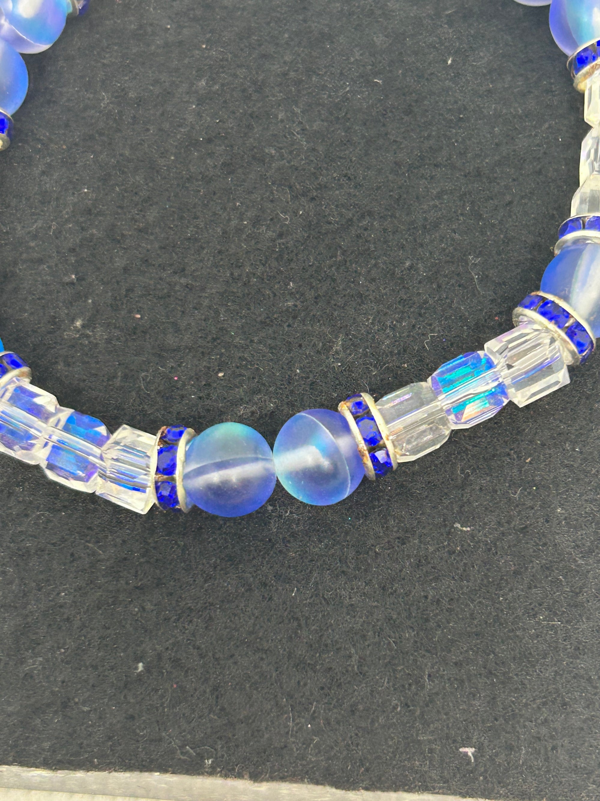 Blue Glowing Mermaid beaded Bracelet