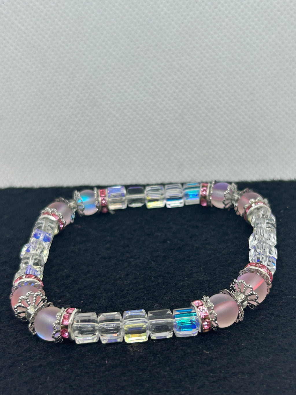 Pink Glowing Mermaid Beaded Bracelet