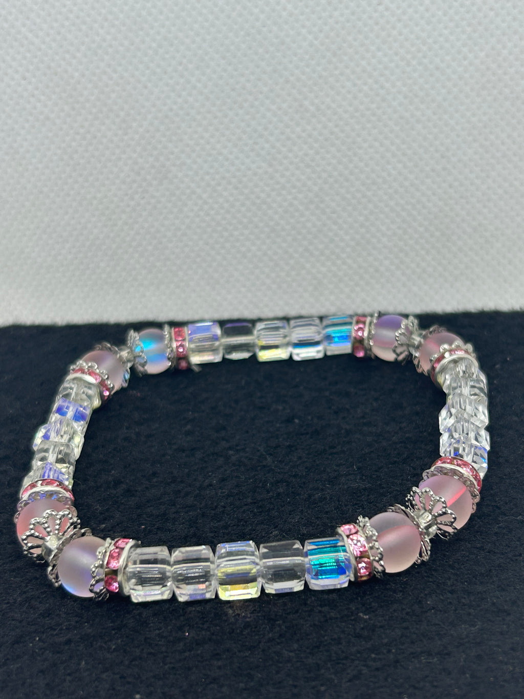 Pink Glowing Mermaid Beaded Bracelet