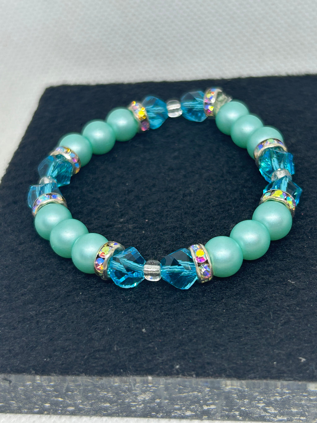 Teal Beaded Bracelet