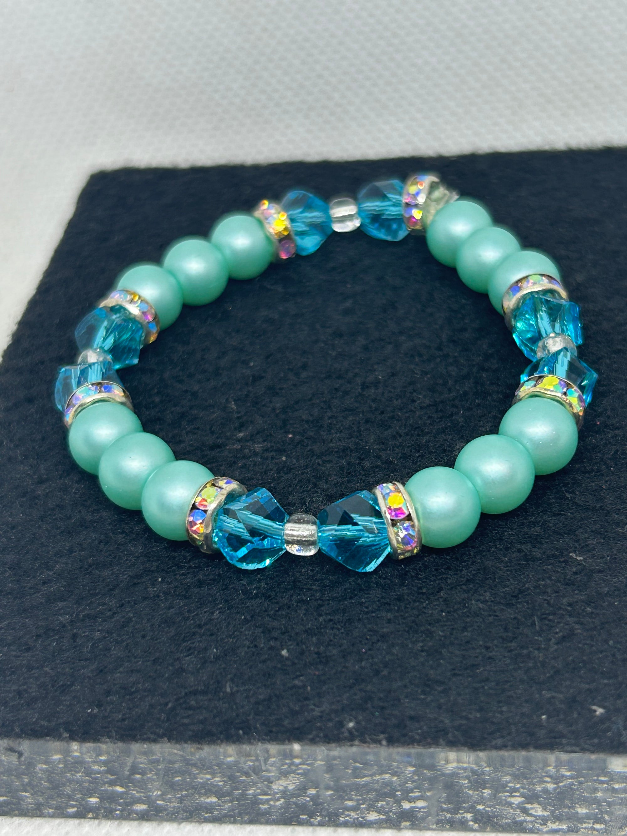 Teal Beaded Bracelet