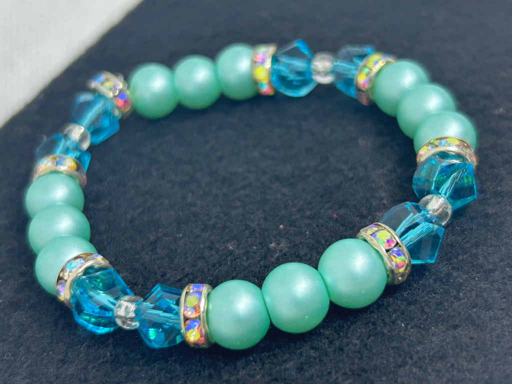 Teal Beaded Bracelet