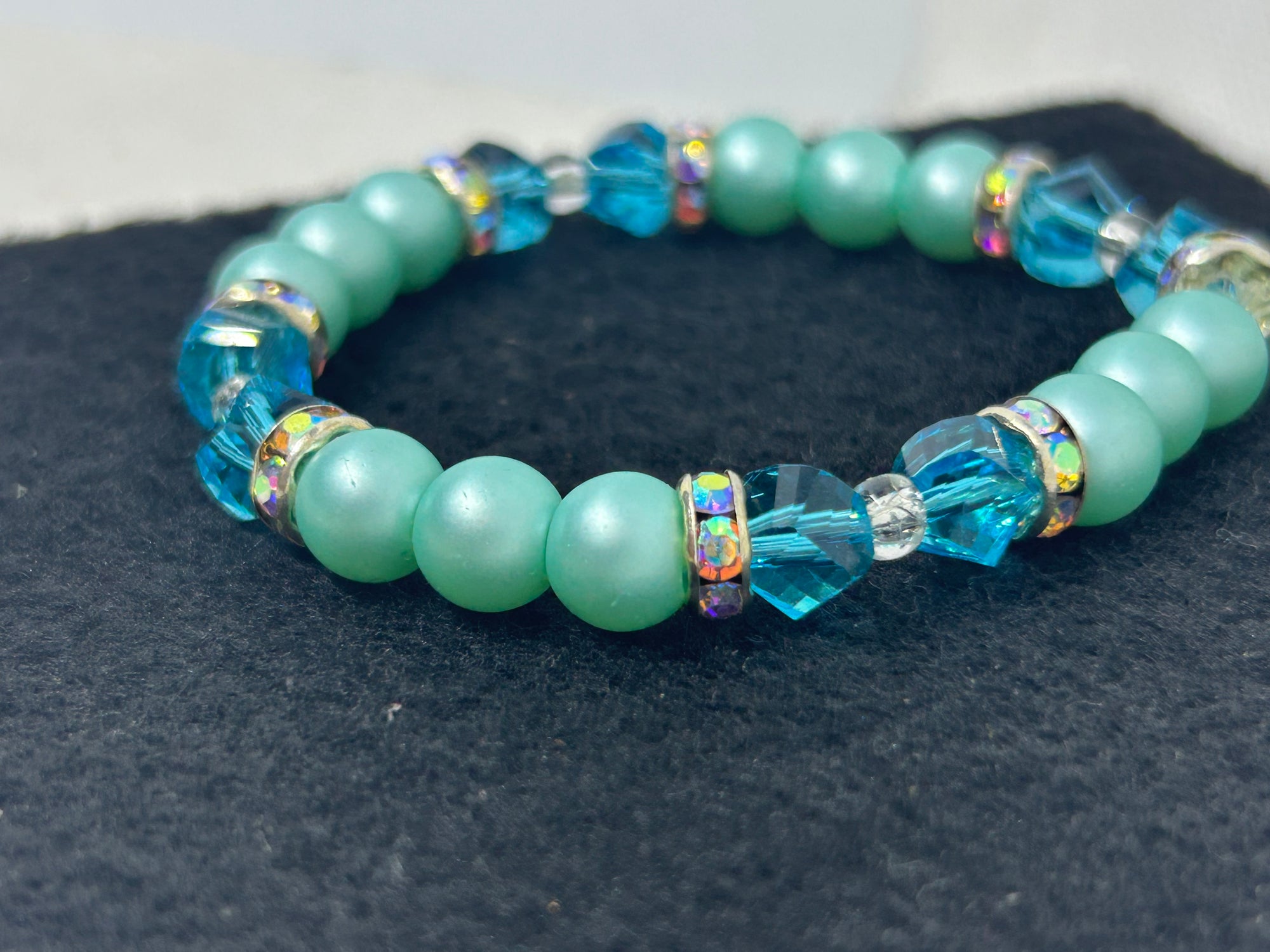 Teal Beaded Bracelet