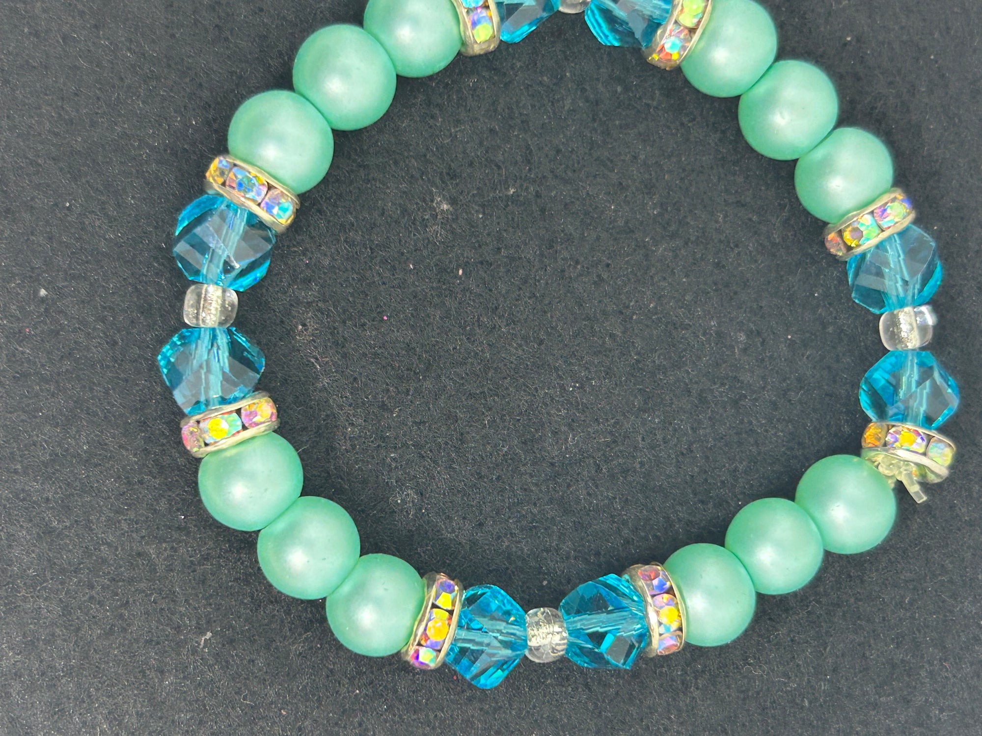 Teal Beaded Bracelet