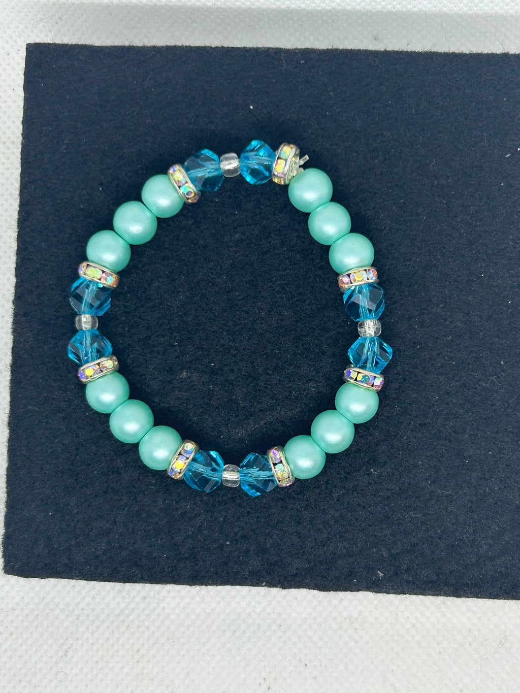 Teal Beaded Bracelet