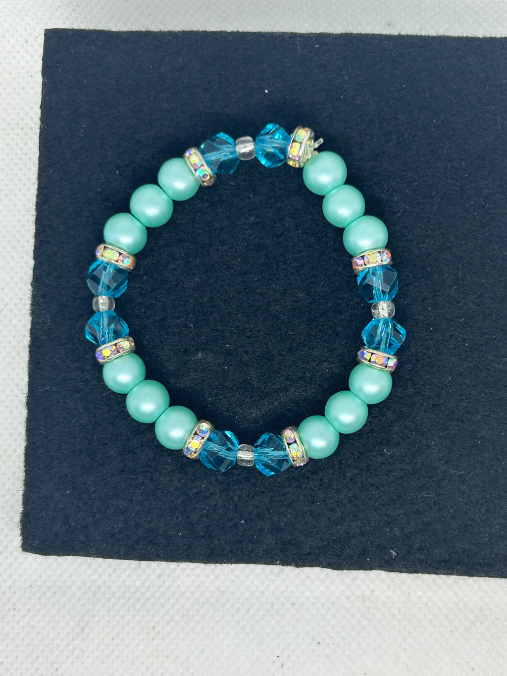 Teal Beaded Bracelet
