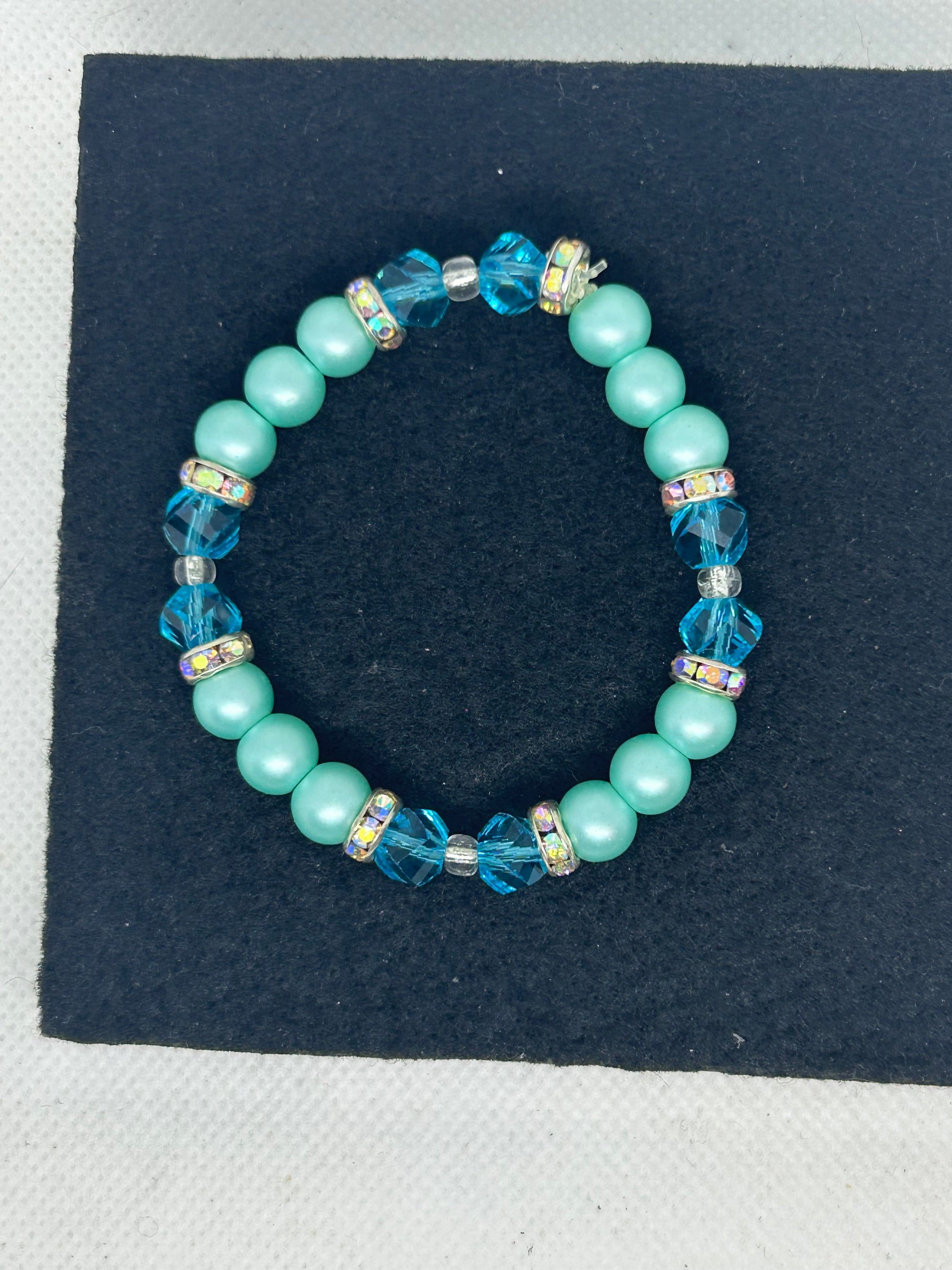 Teal Beaded Bracelet