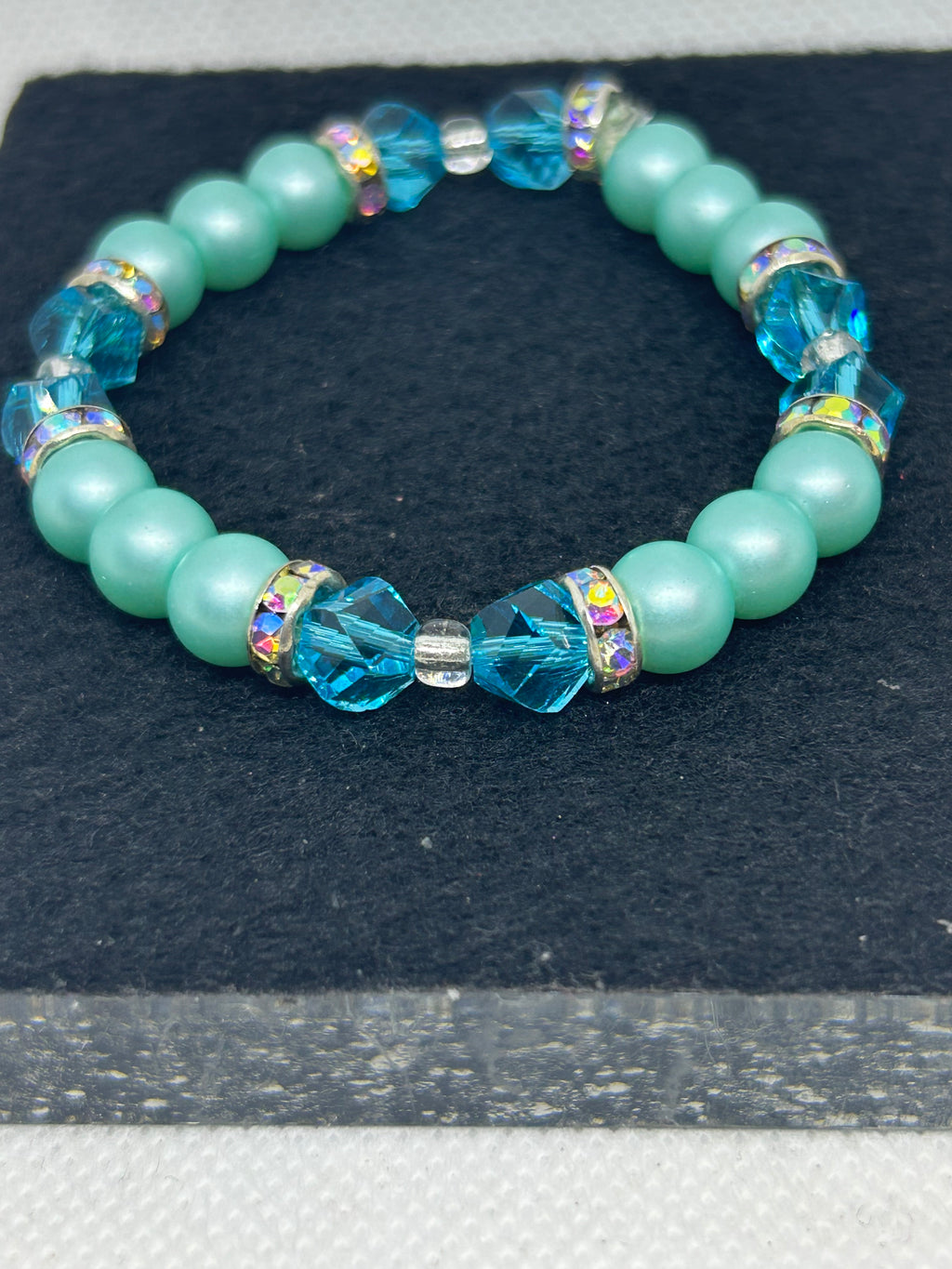 Teal Beaded Bracelet
