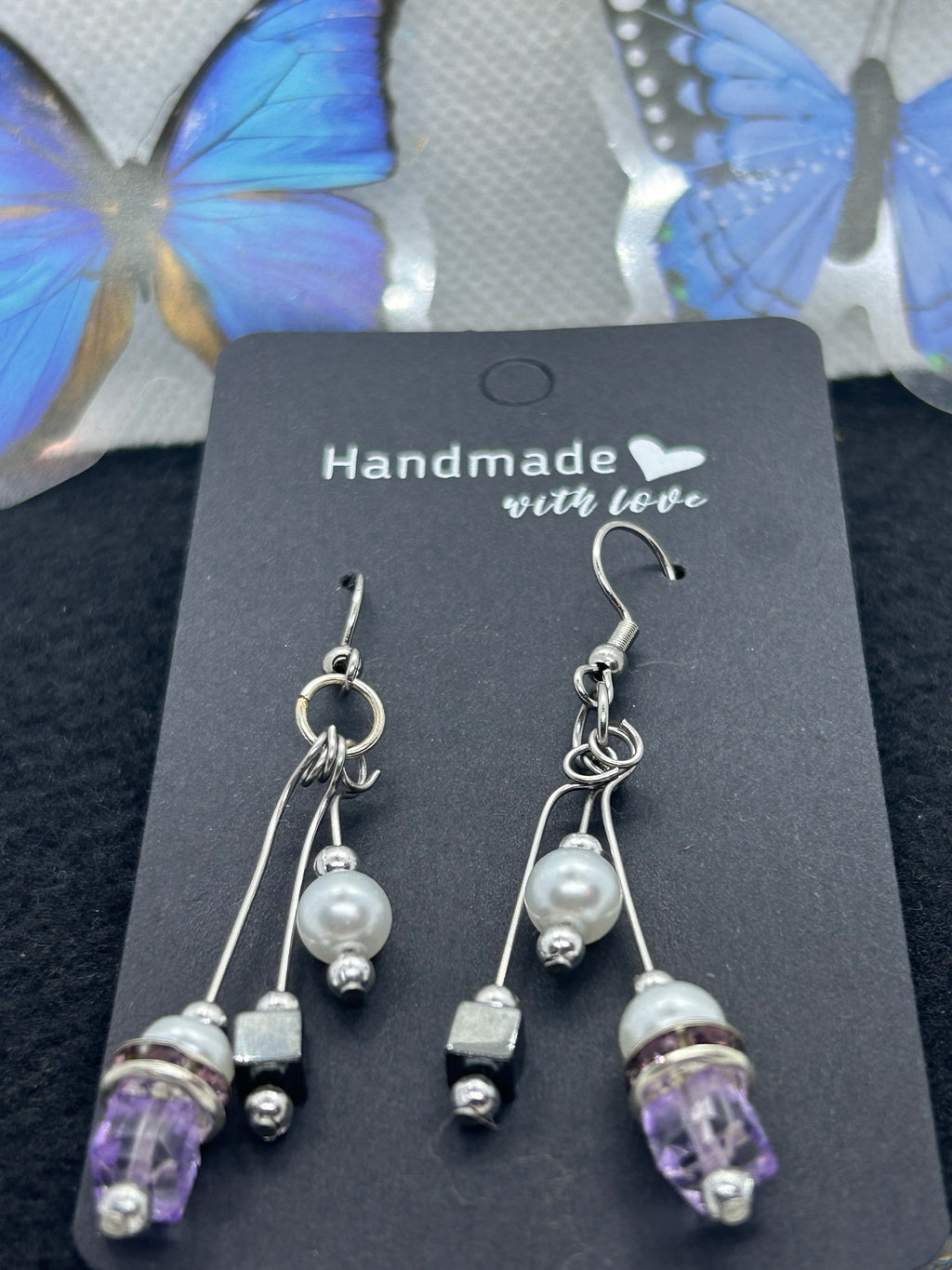 Purple Glass Beaded Bracelet