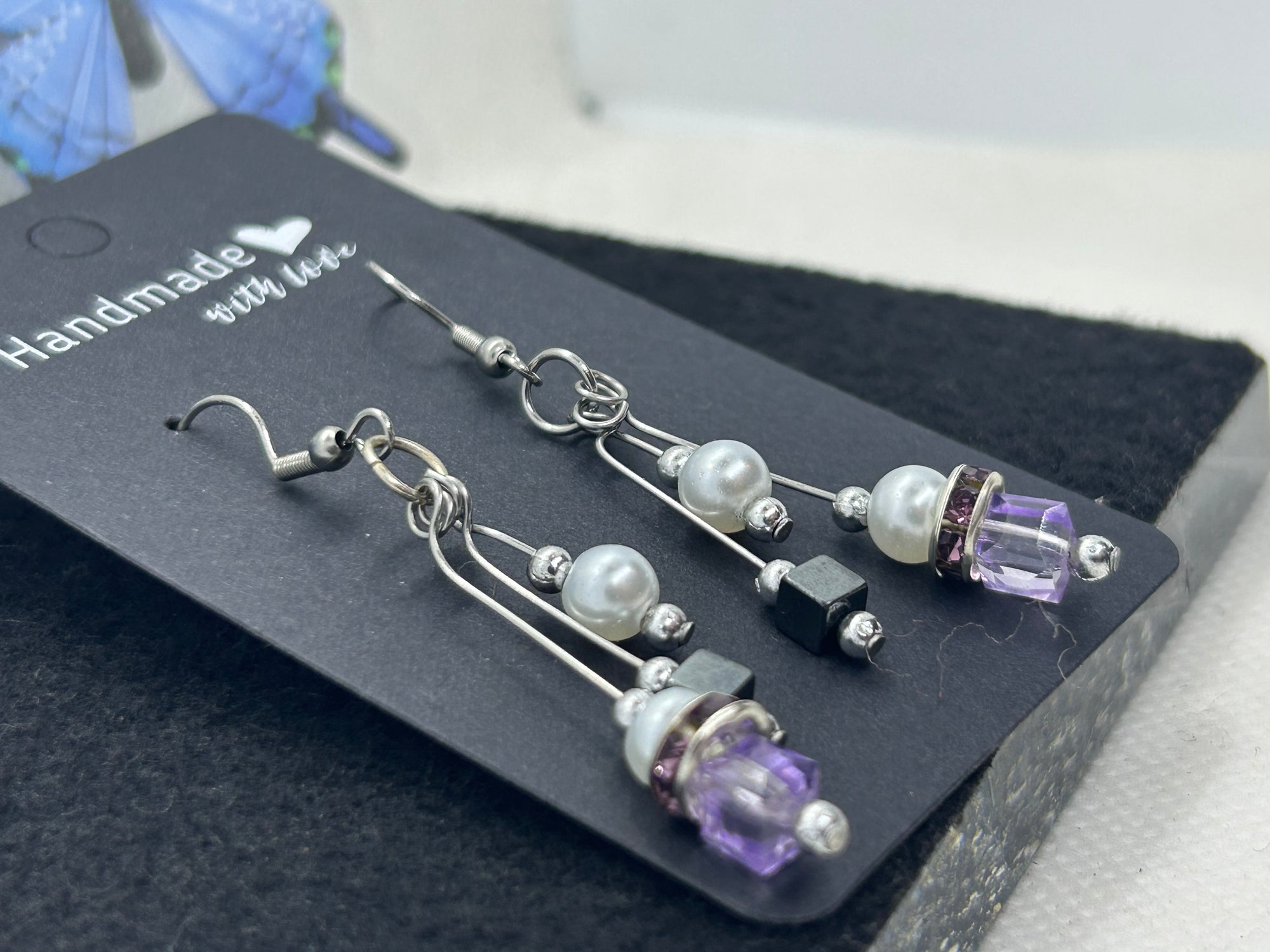 Purple Glass Beaded Bracelet