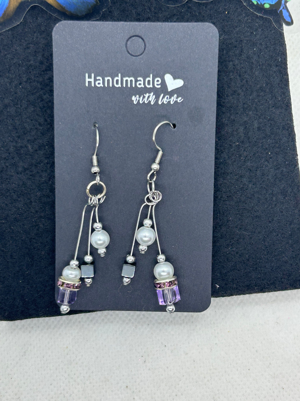 Purple Glass Beaded Bracelet