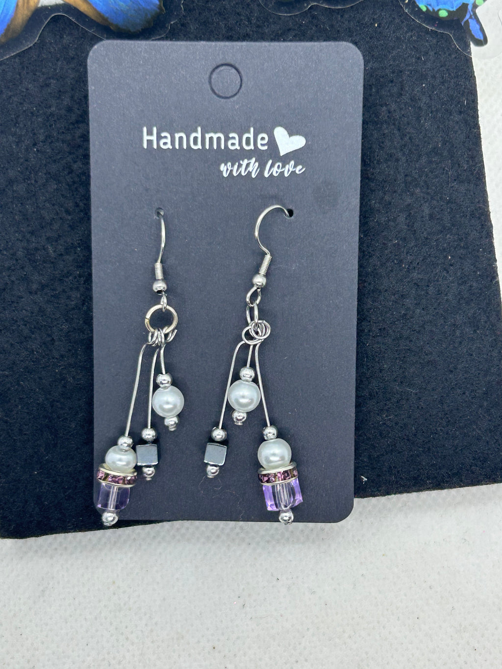 Purple Glass Beaded Bracelet