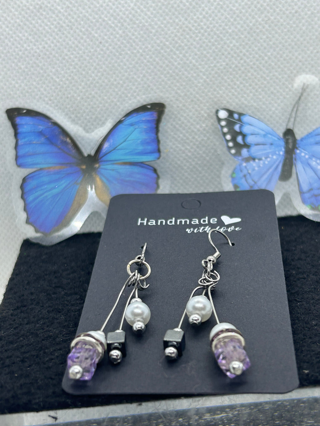 Purple Glass Beaded Bracelet