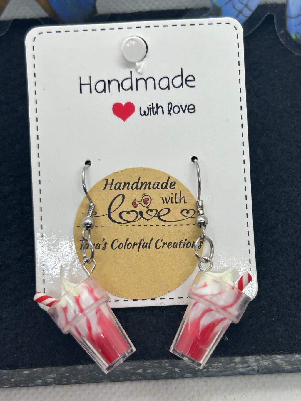 Red Milkshake Earrings