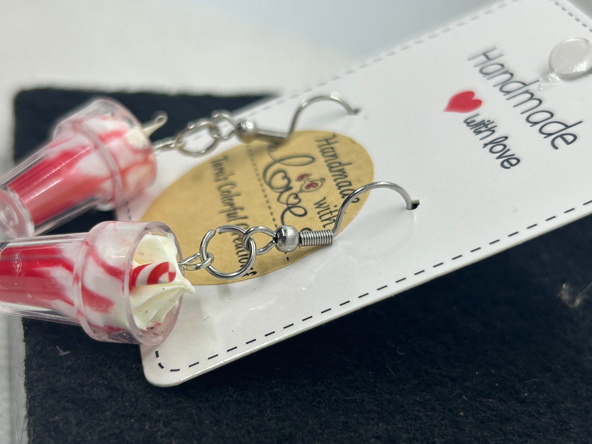 Red Milkshake Earrings
