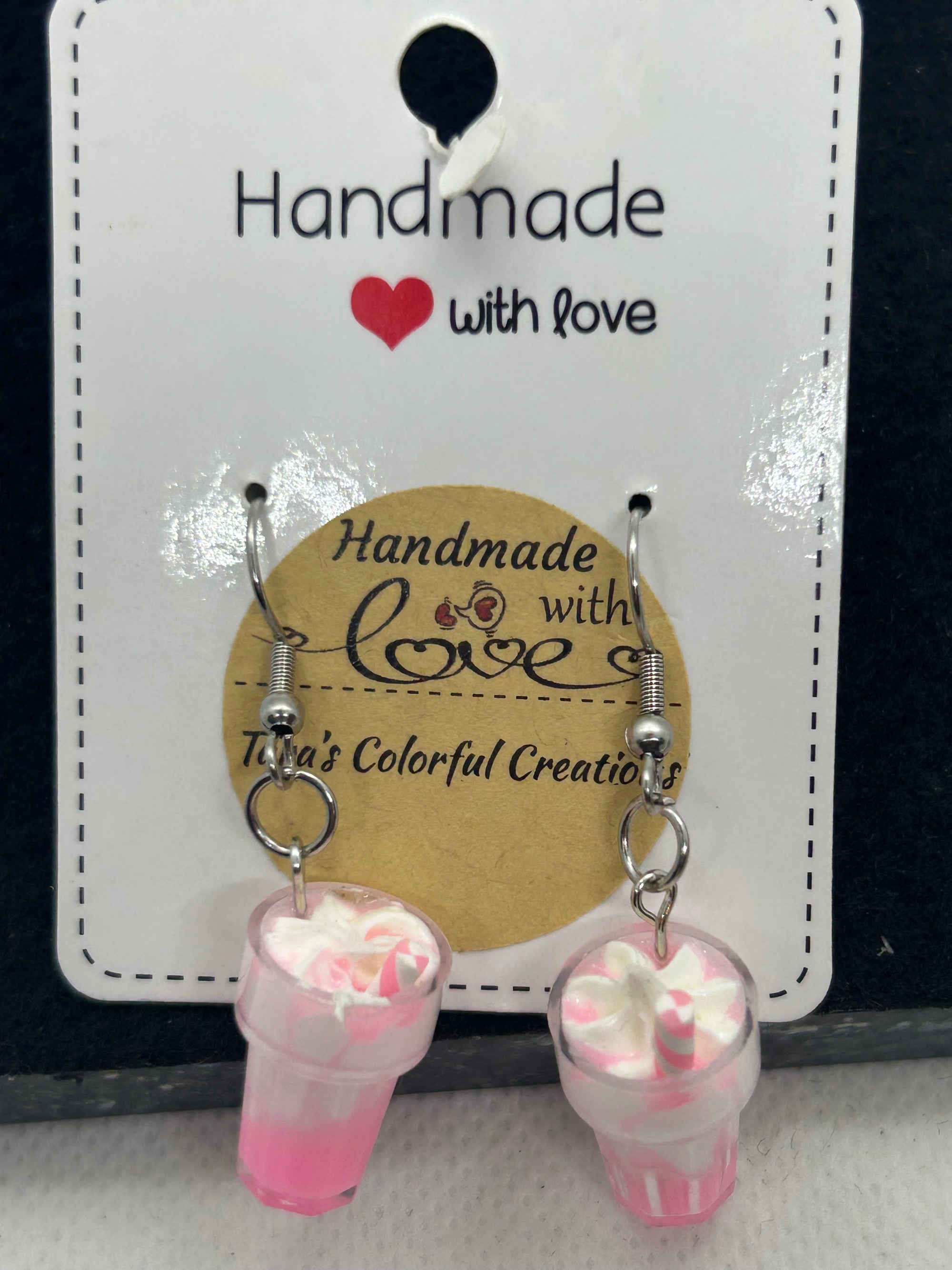 Pink Milkshake Earrings