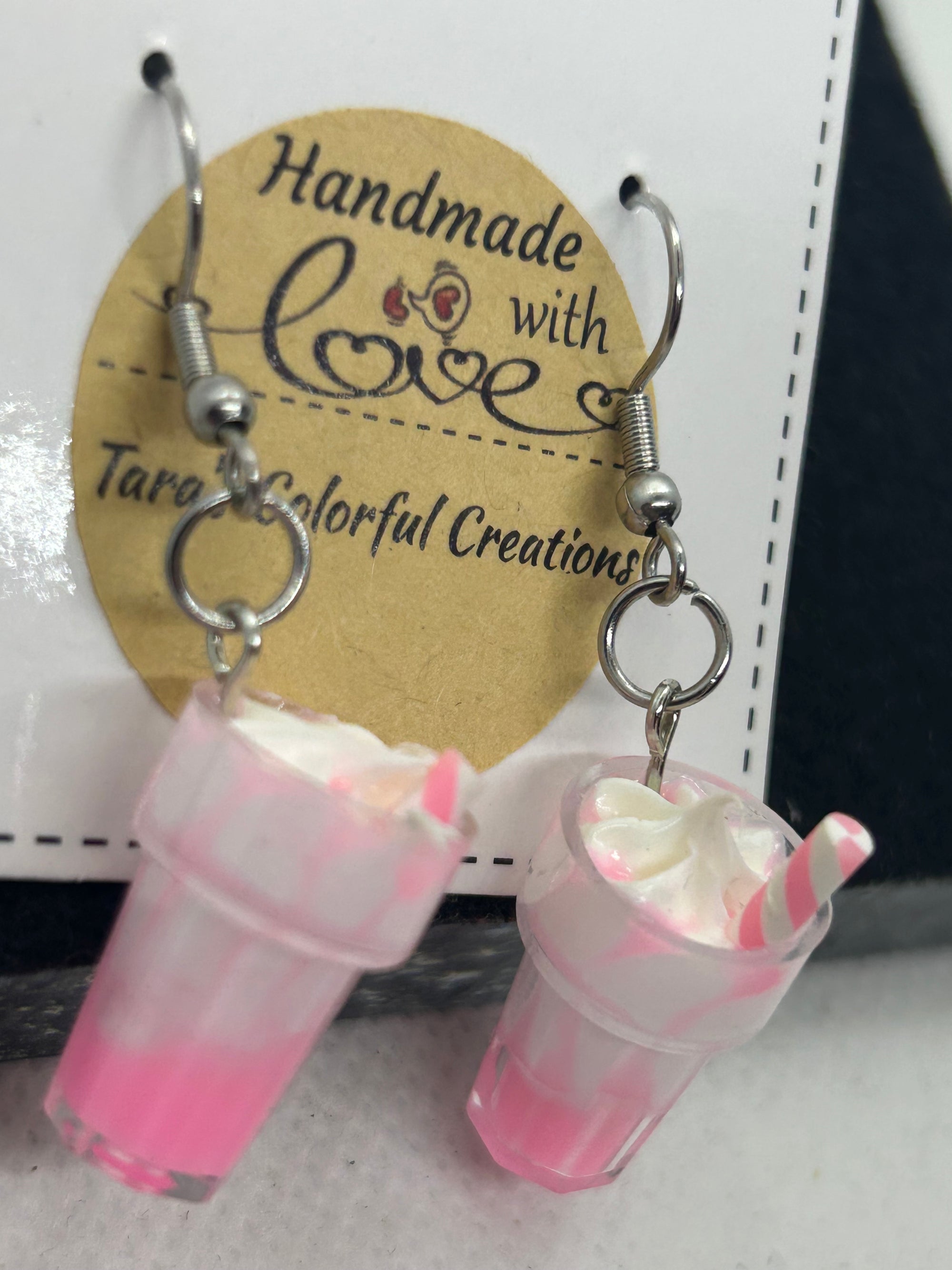 Pink Milkshake Earrings