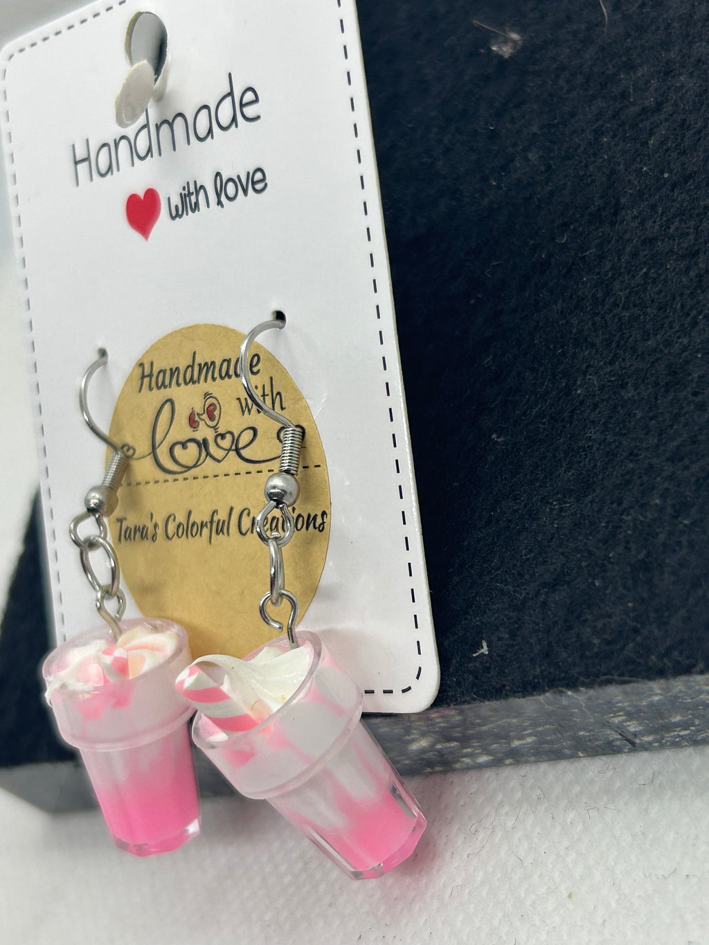 Pink Milkshake Earrings