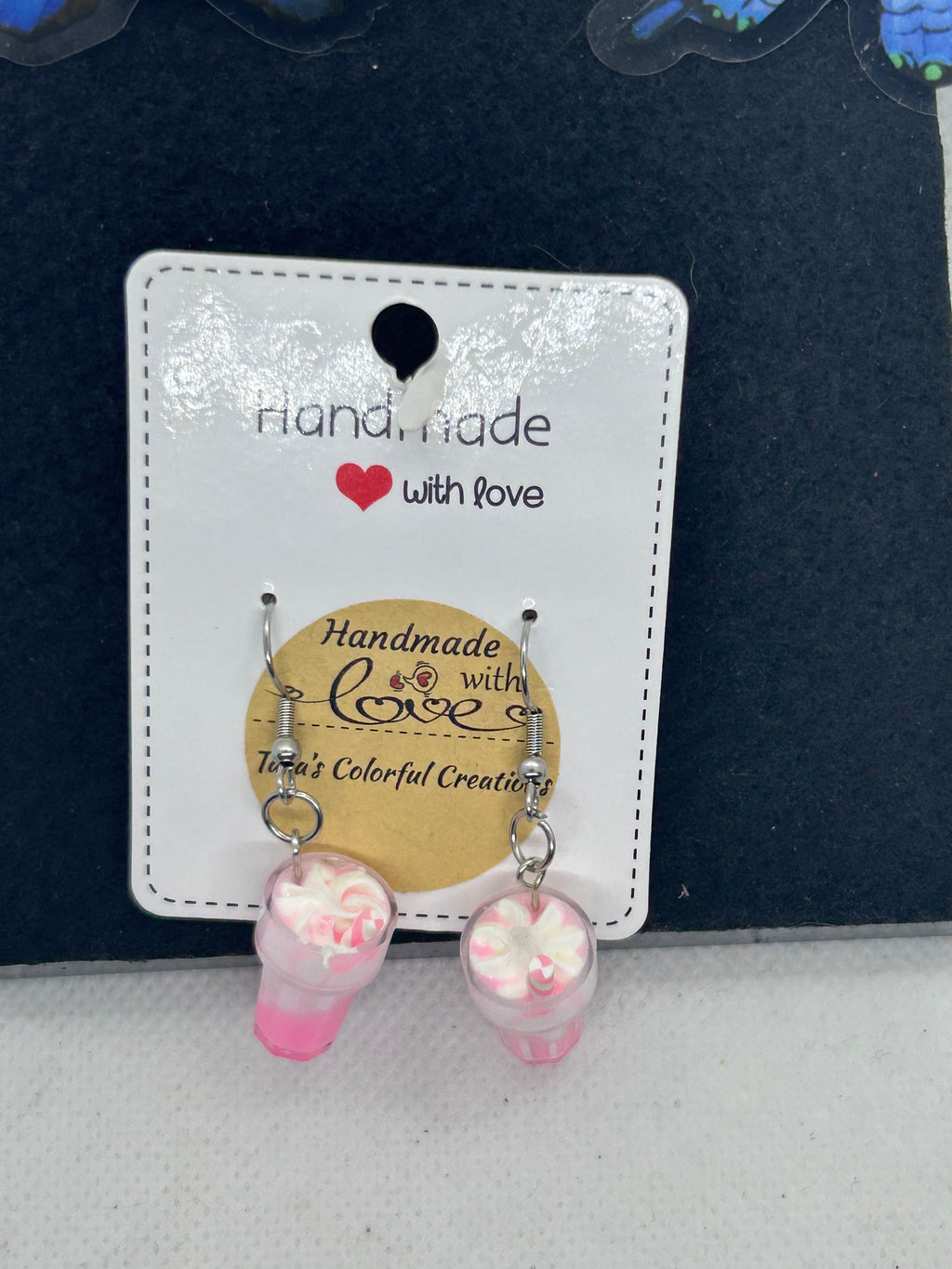 Pink Milkshake Earrings