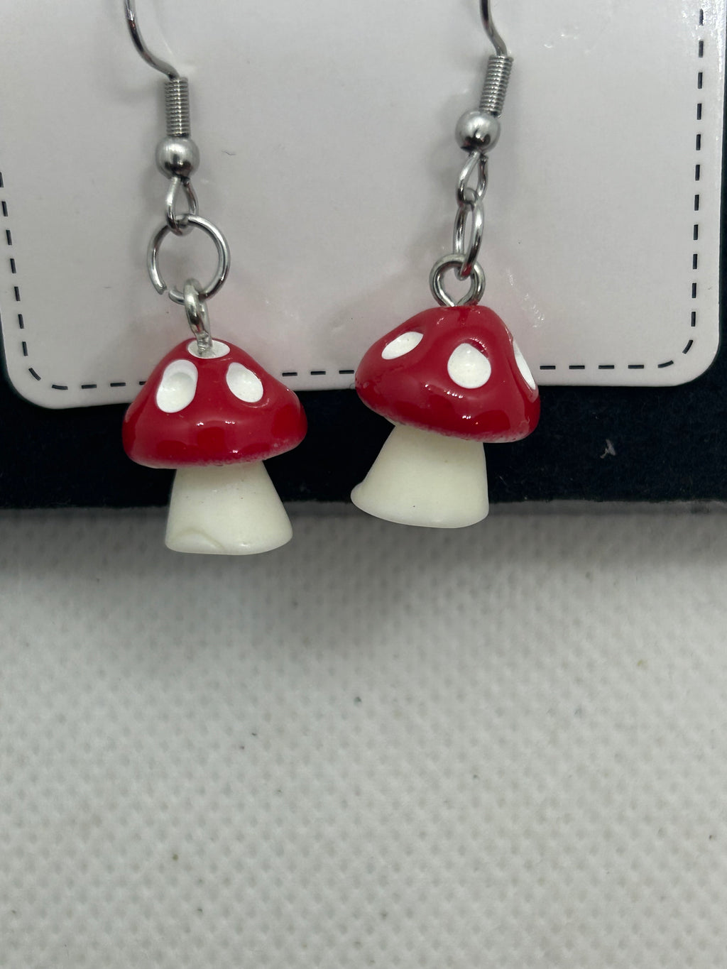 Red Mushroom Earrings