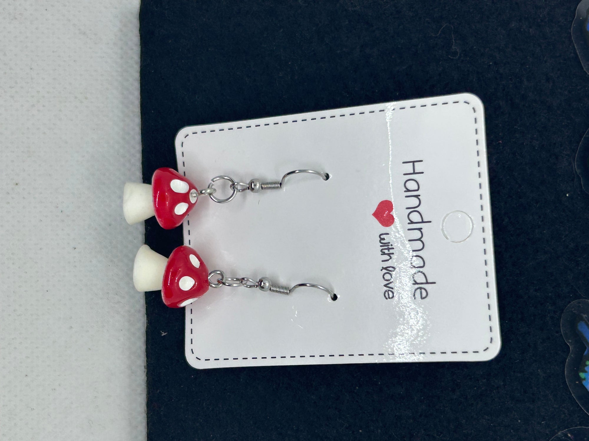 Red Mushroom Earrings