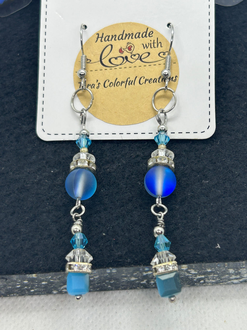 Double Blue Glowing Mermaid Earrings