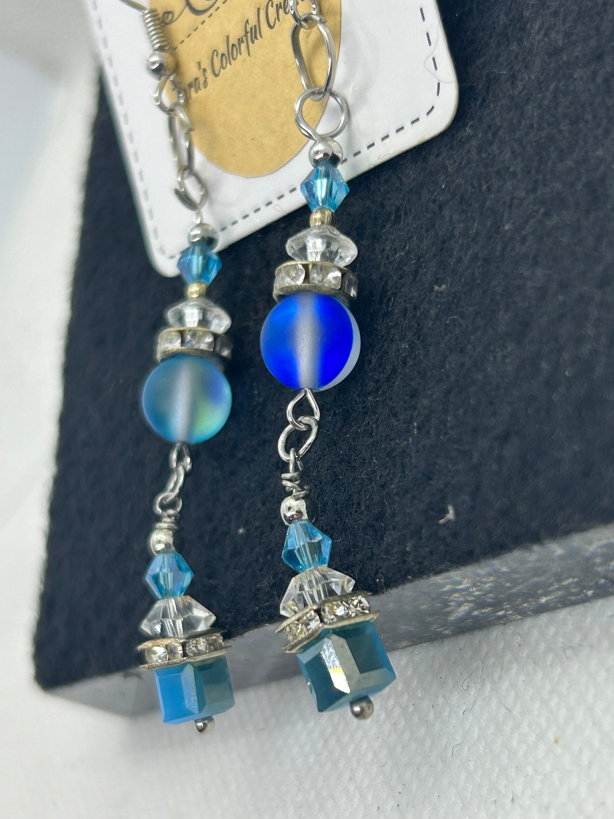 Double Blue Glowing Mermaid Earrings