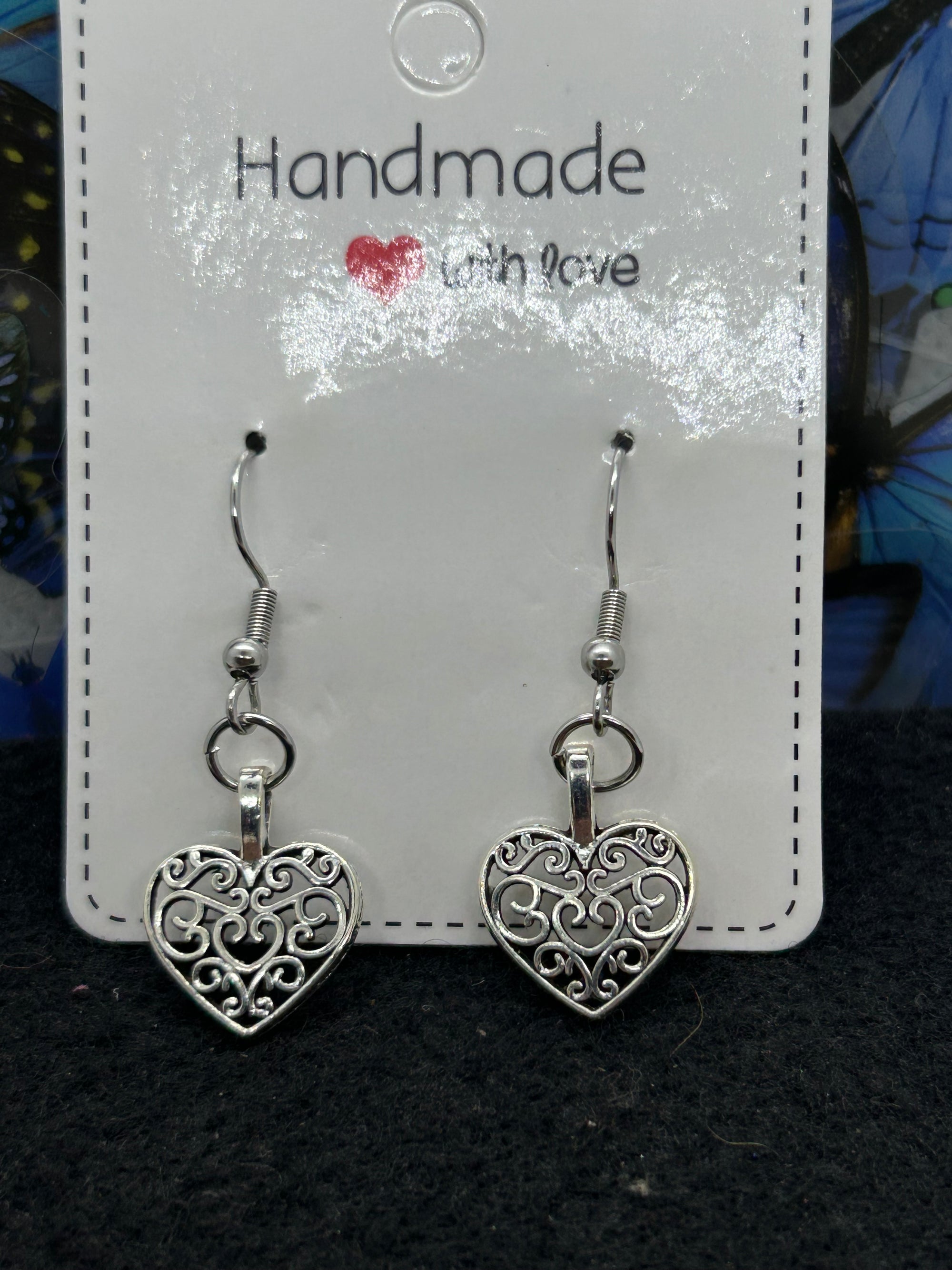 Silver Heart Earrings