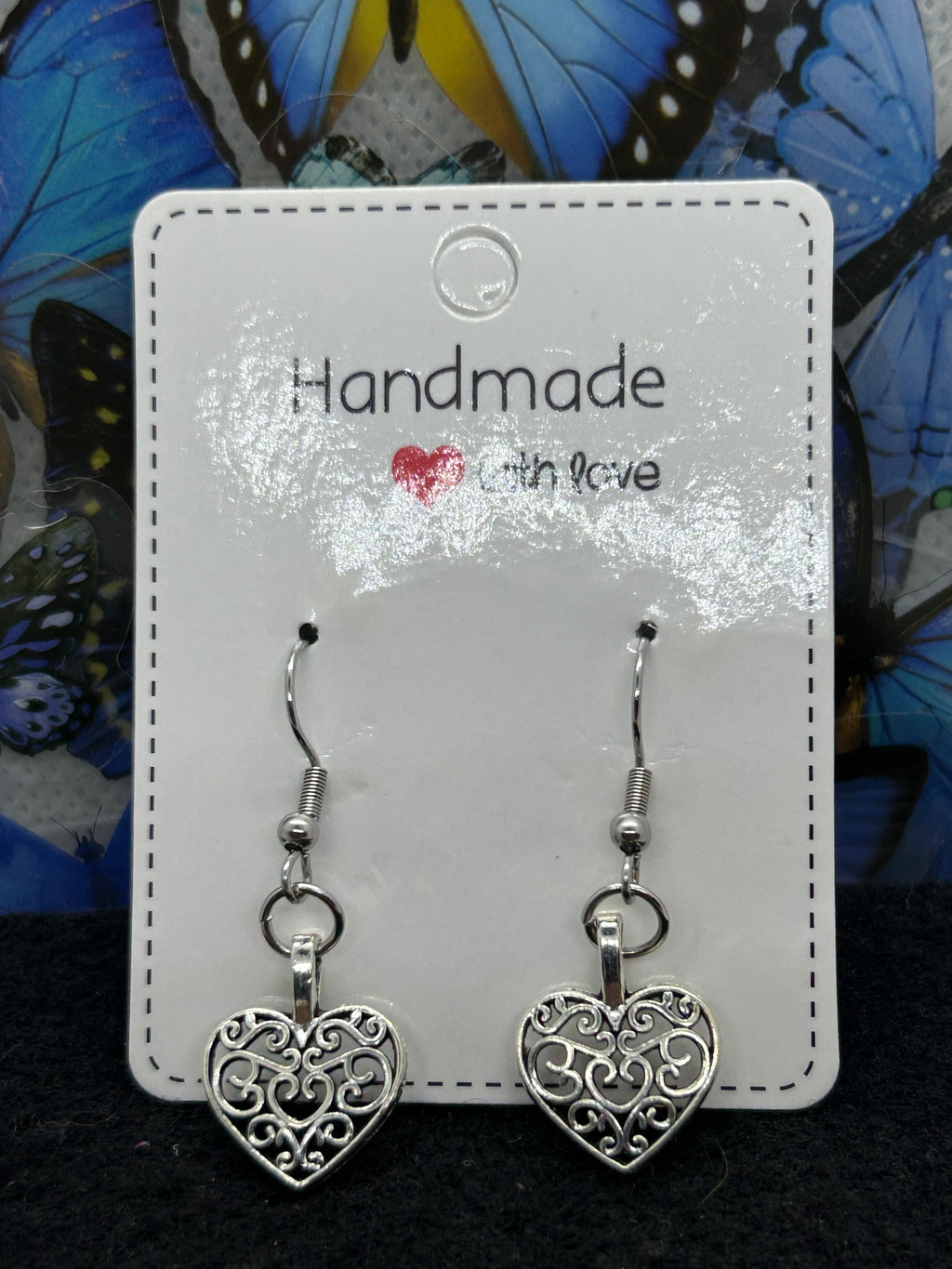 Silver Heart Earrings