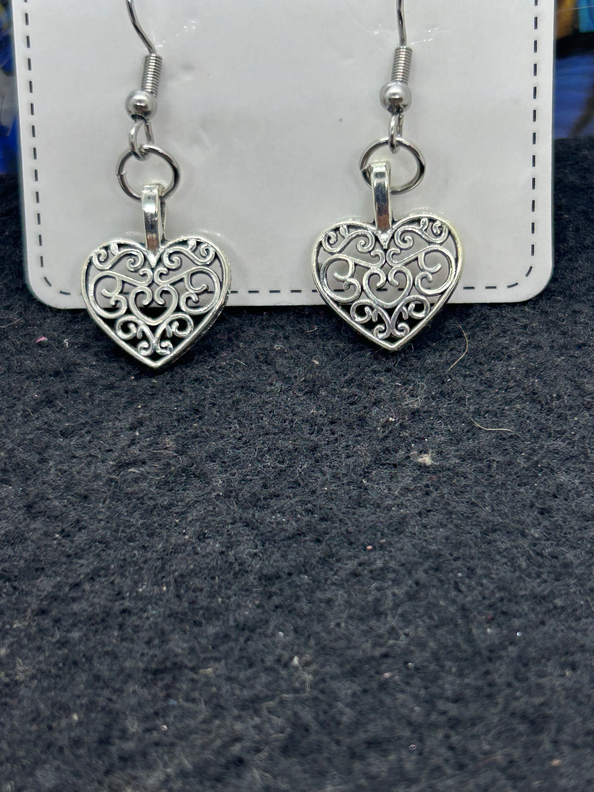Silver Heart Earrings