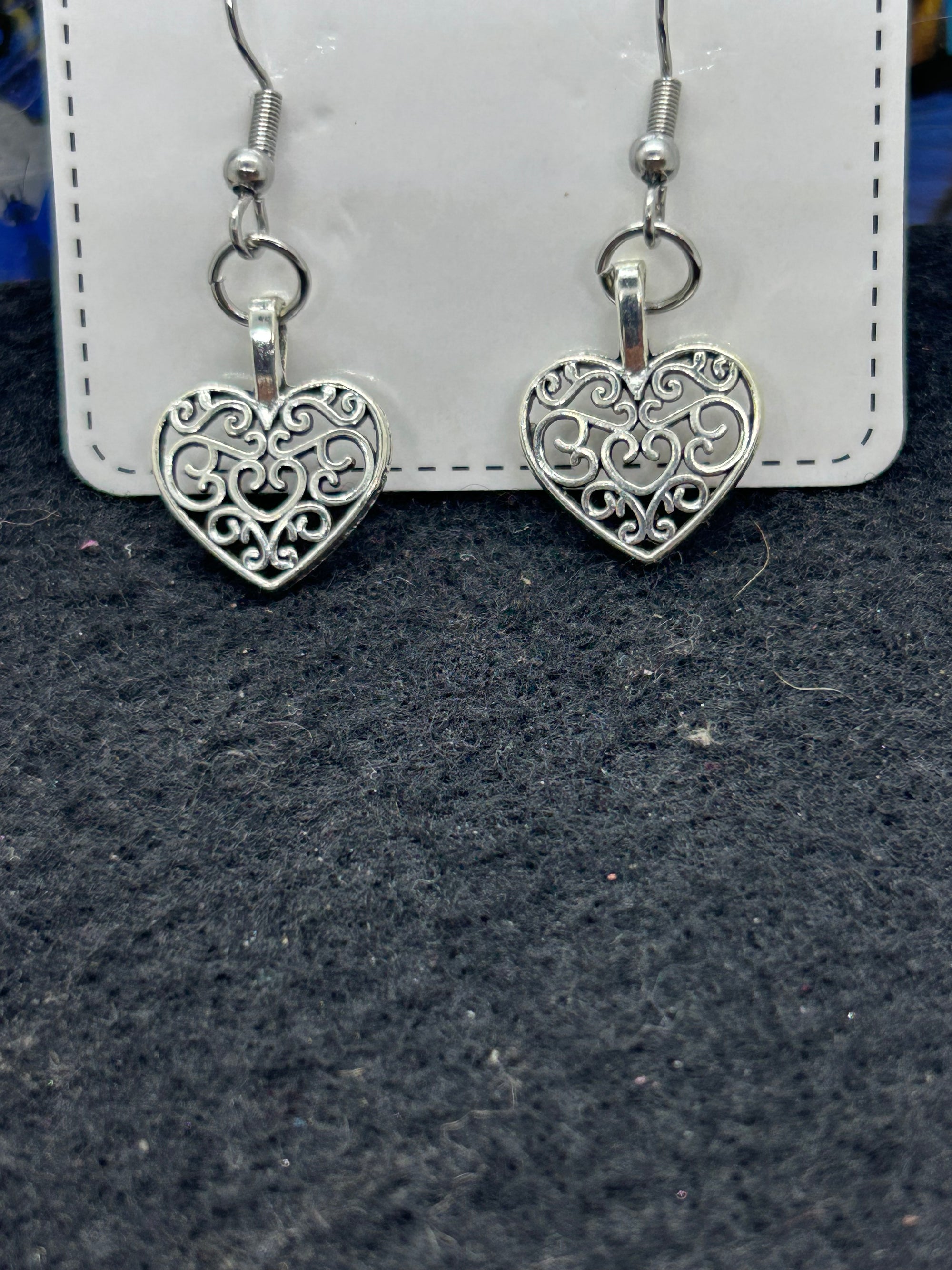Silver Heart Earrings