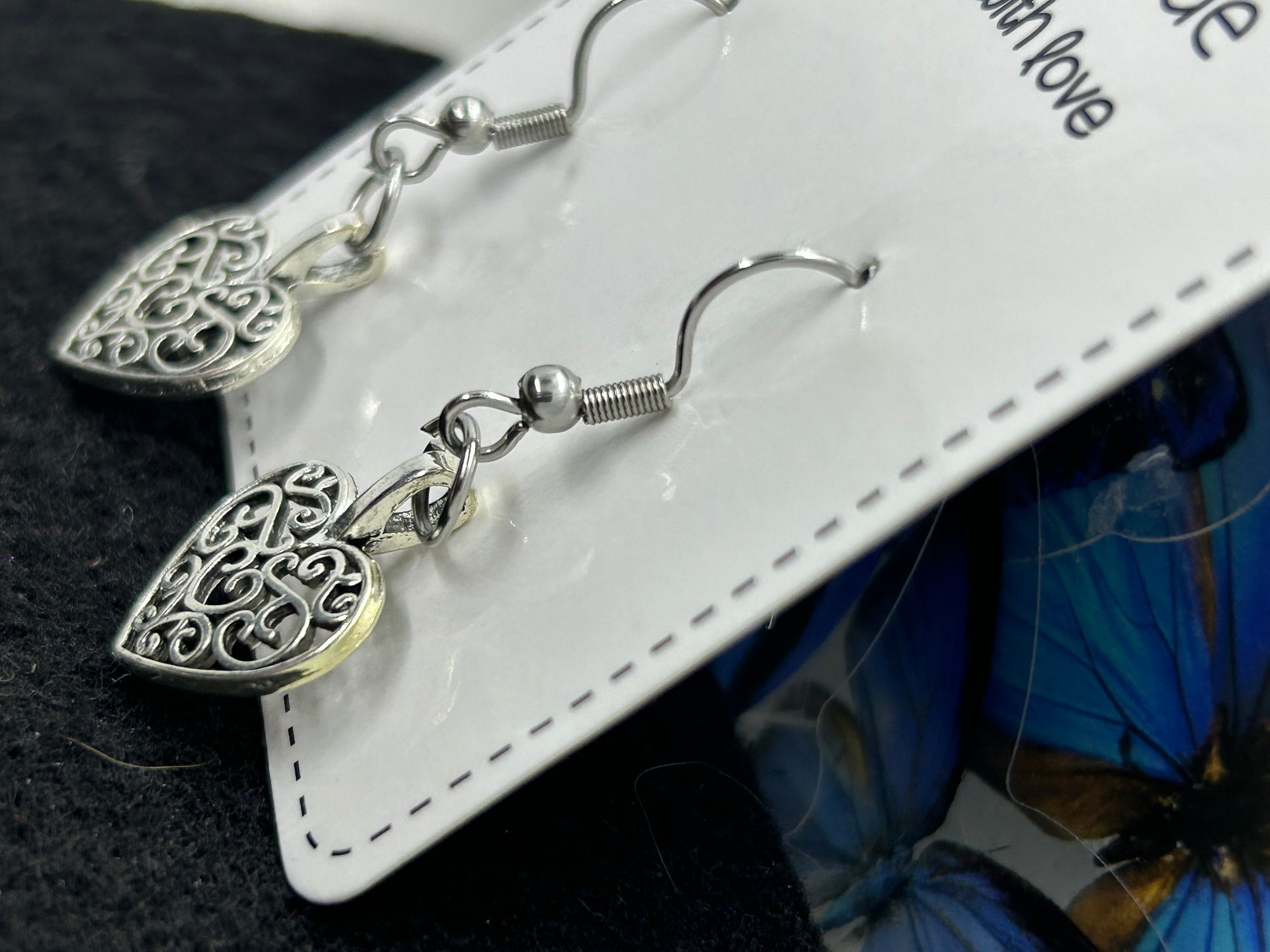 Silver Heart Earrings