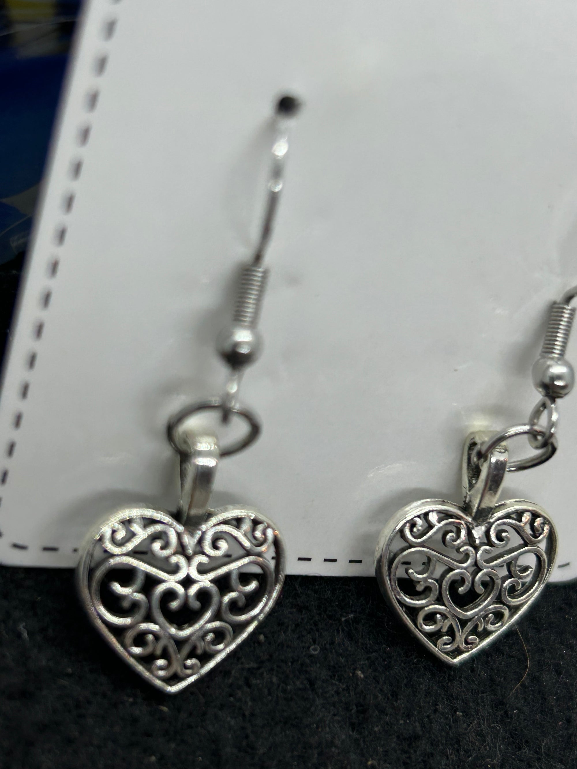Silver Heart Earrings