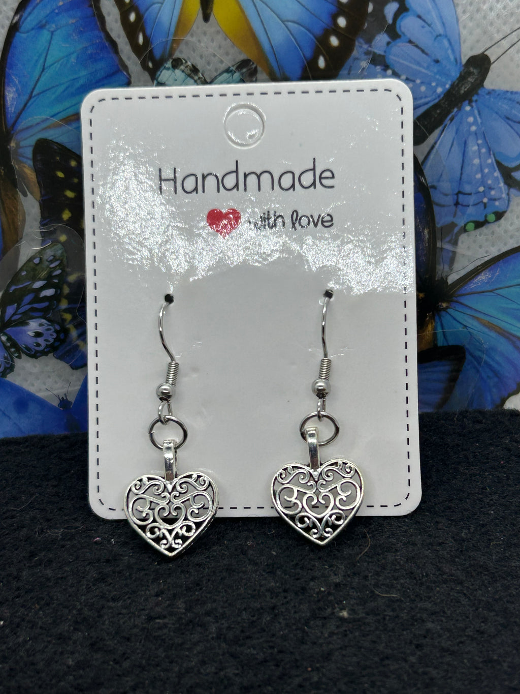 Silver Heart Earrings