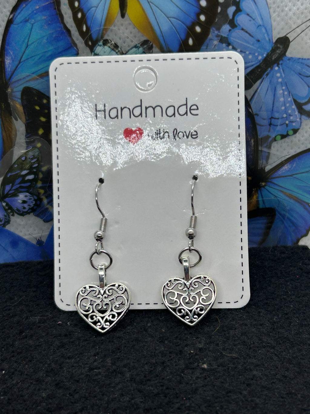 Silver Heart Earrings