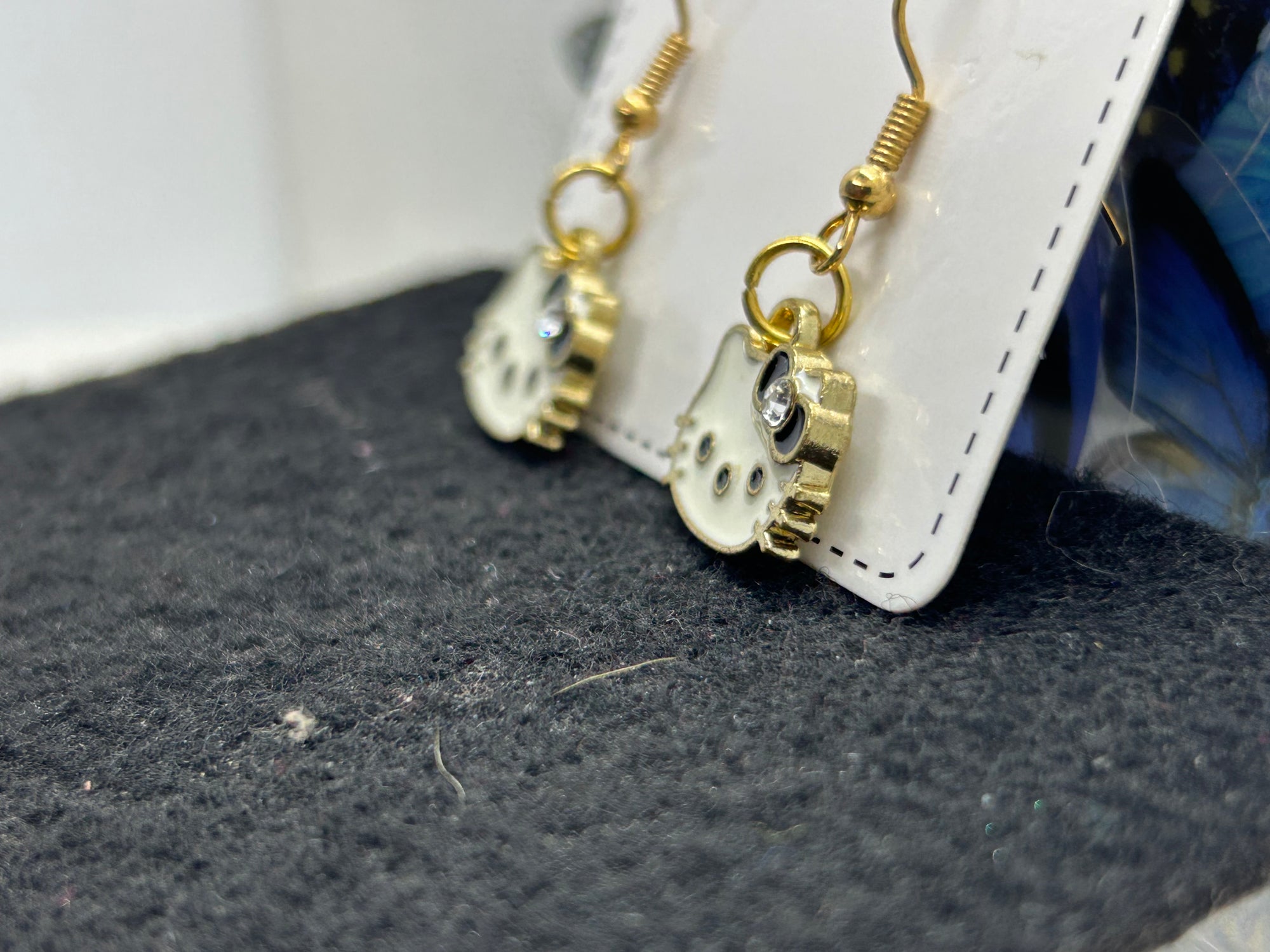 Black Kitty Earrings