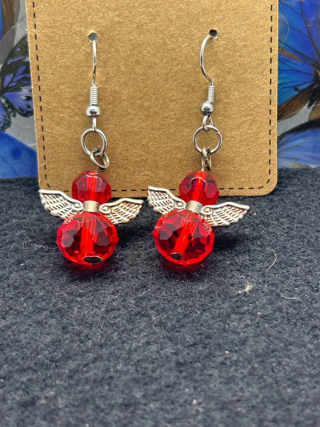 Red Angel Earrings