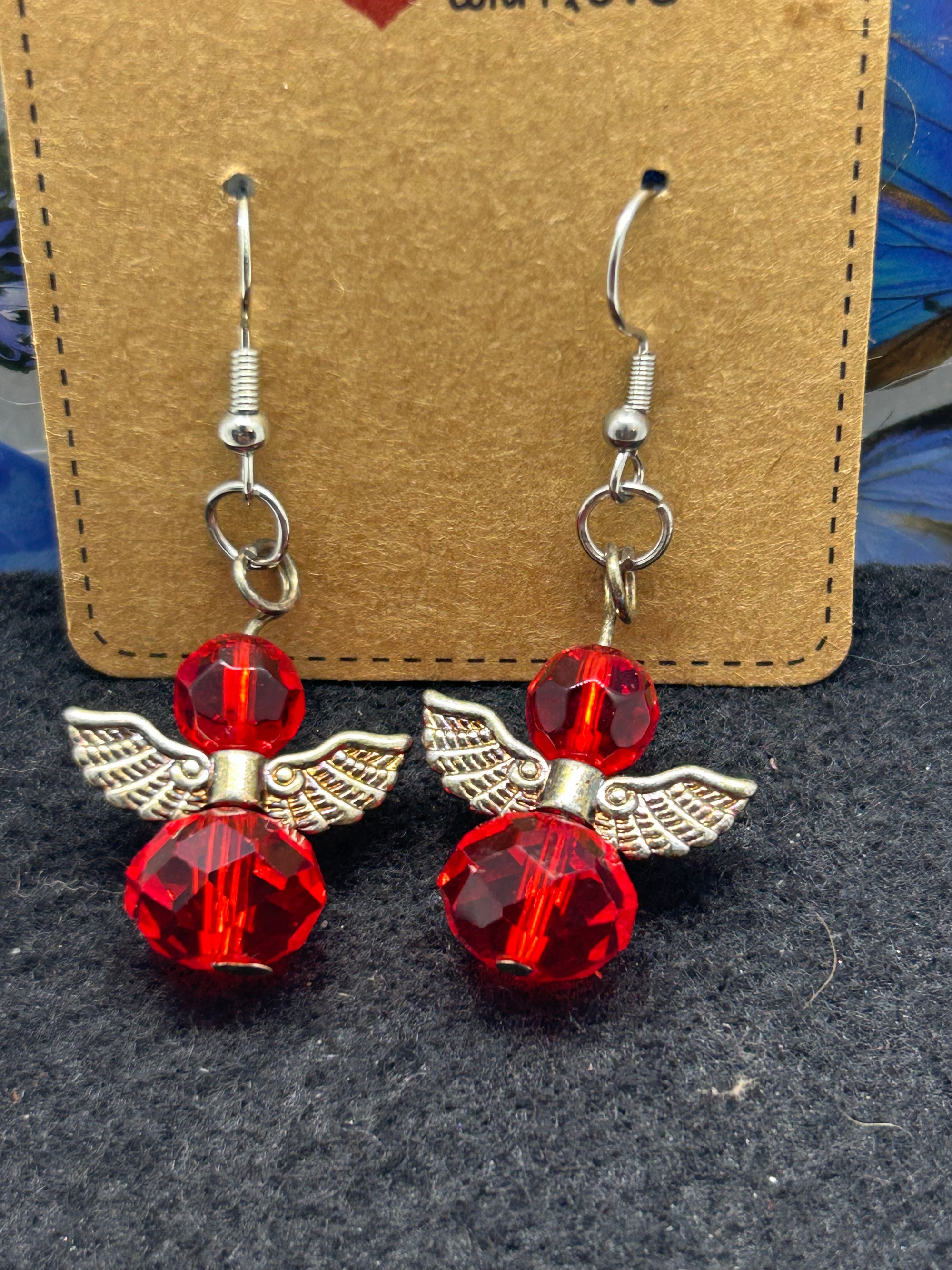 Red Angel Earrings