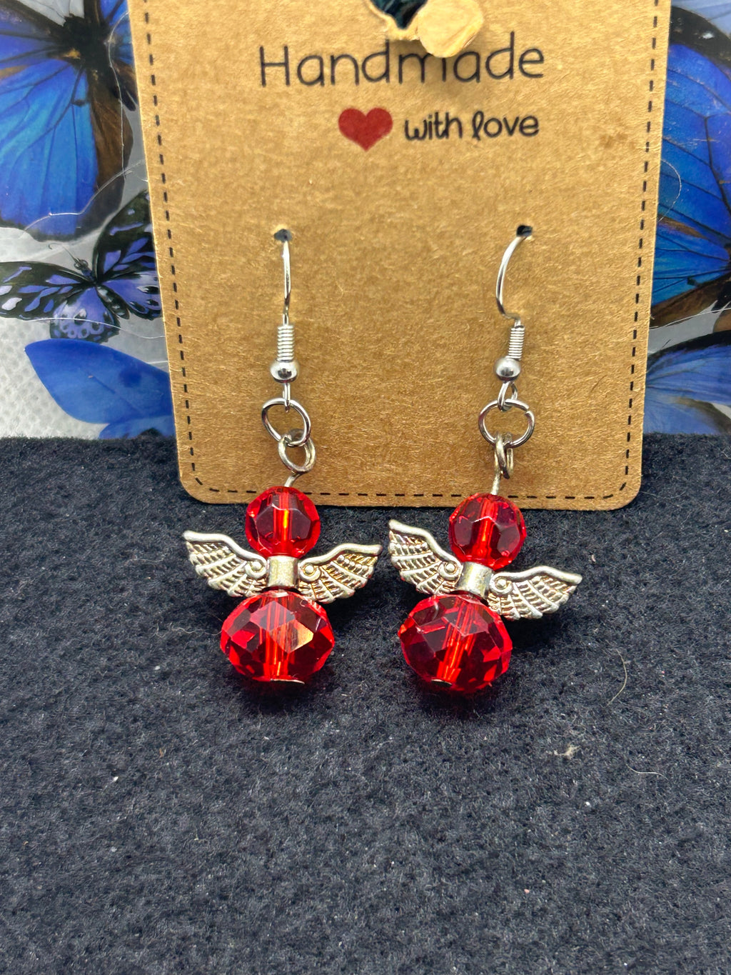 Red Angel Earrings