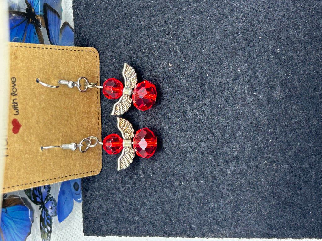 Red Angel Earrings