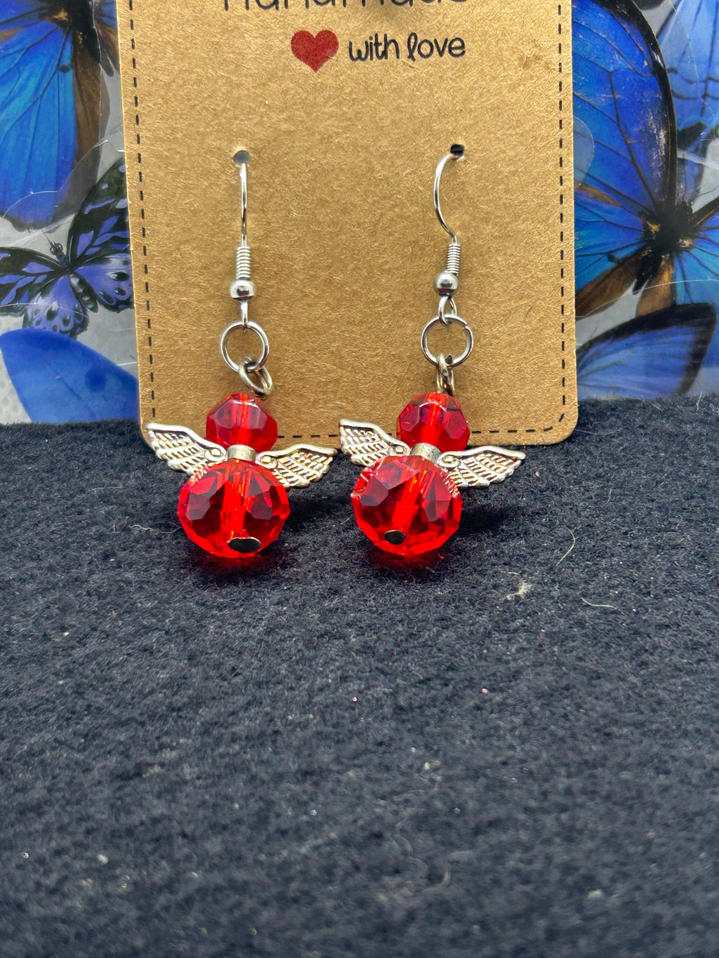 Red Angel Earrings