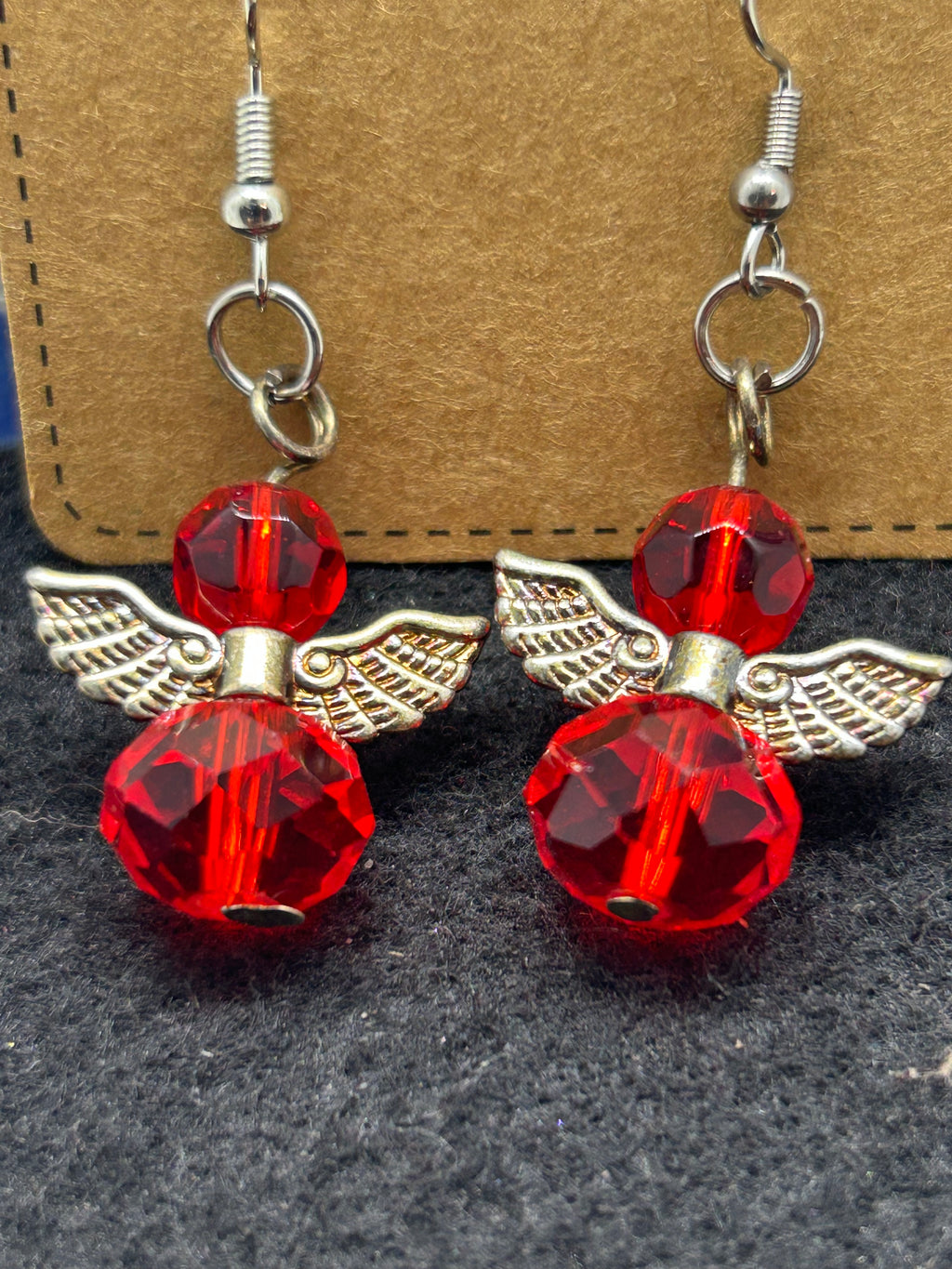 Red Angel Earrings