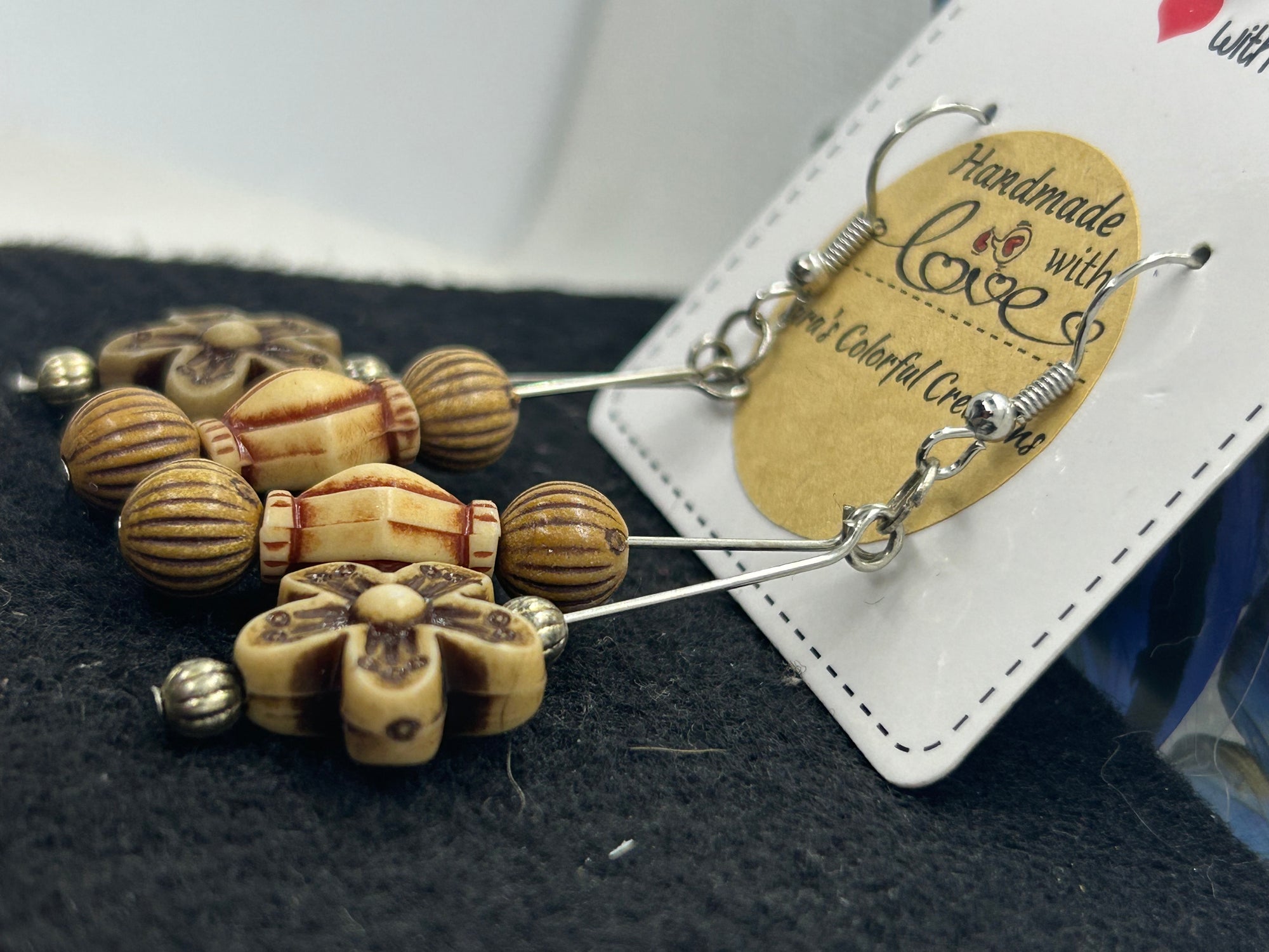 Plastic Flower Earrings