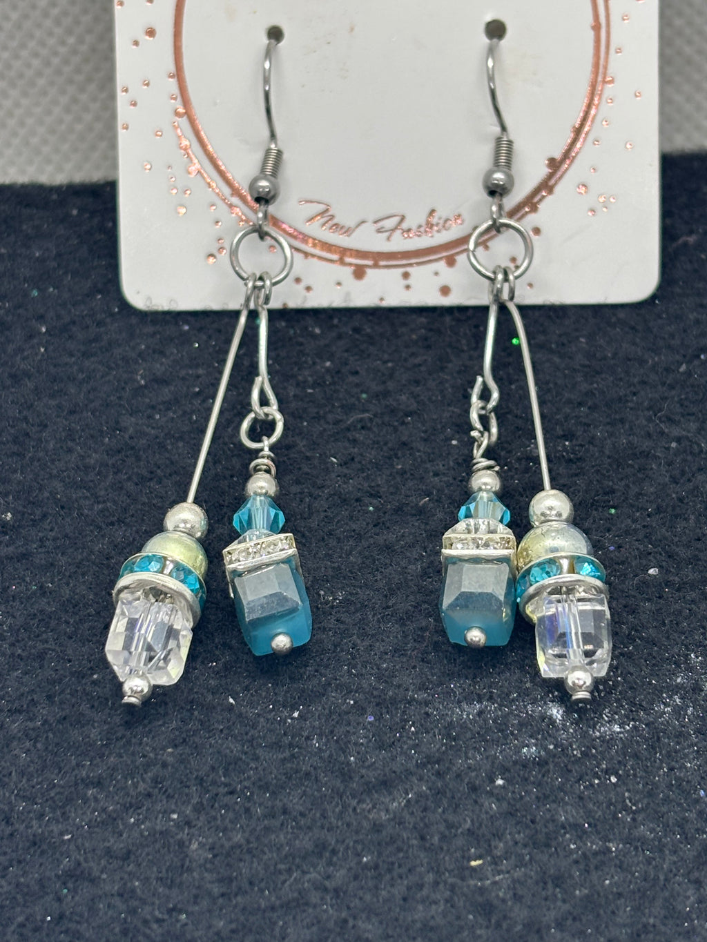 Blue Glass Earrings