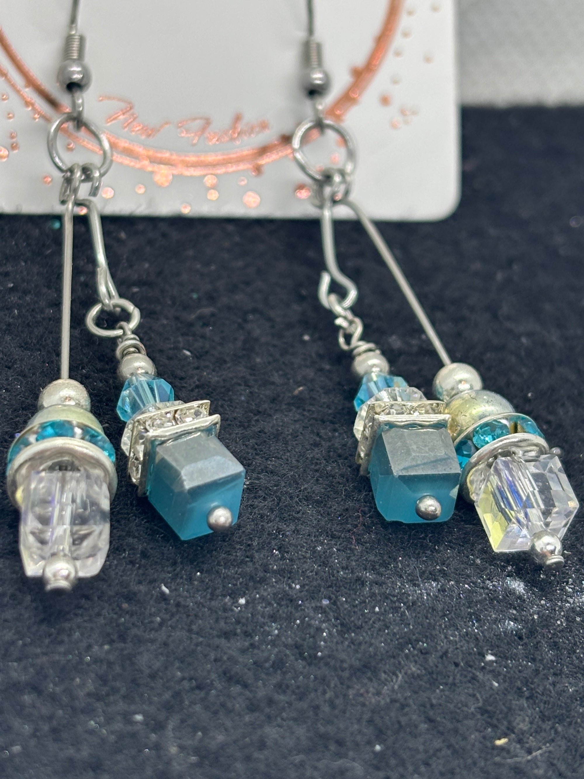Blue Glass Earrings