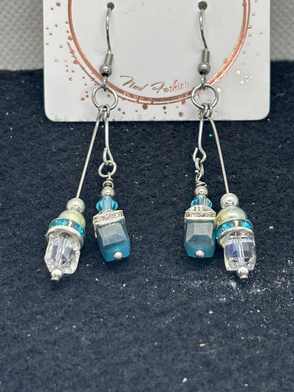 Blue Glass Earrings