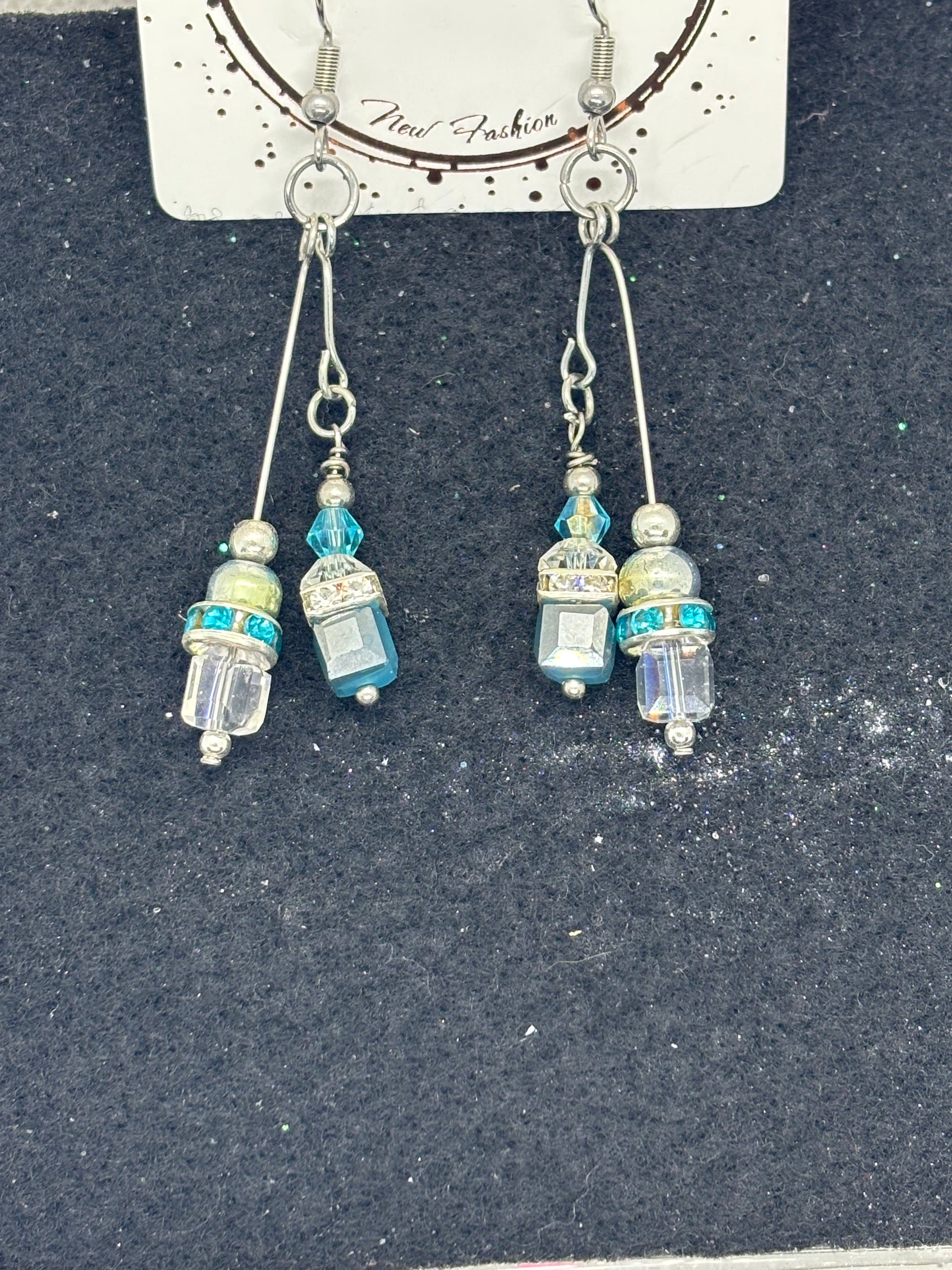 Blue Glass Earrings