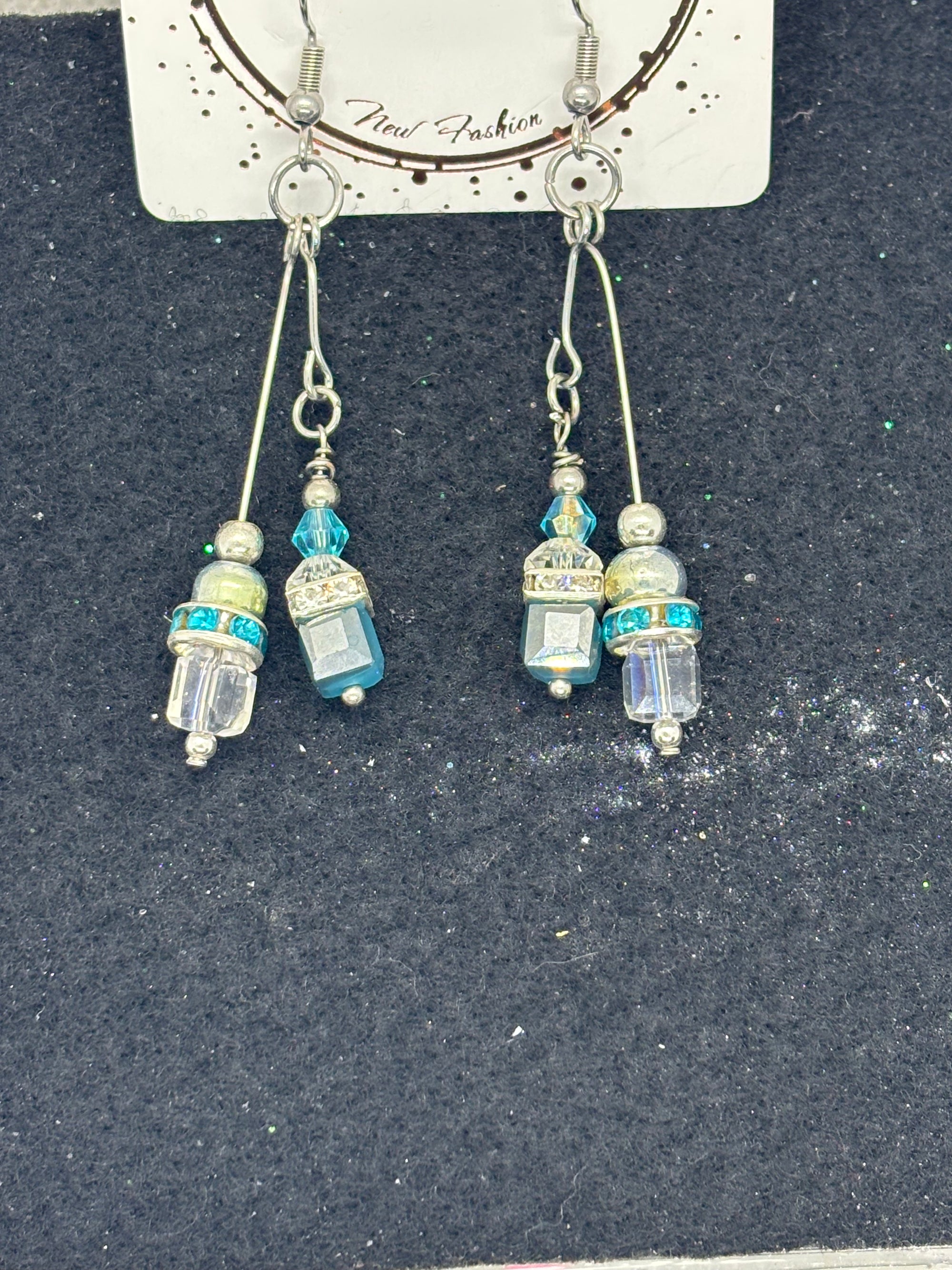 Blue Glass Earrings